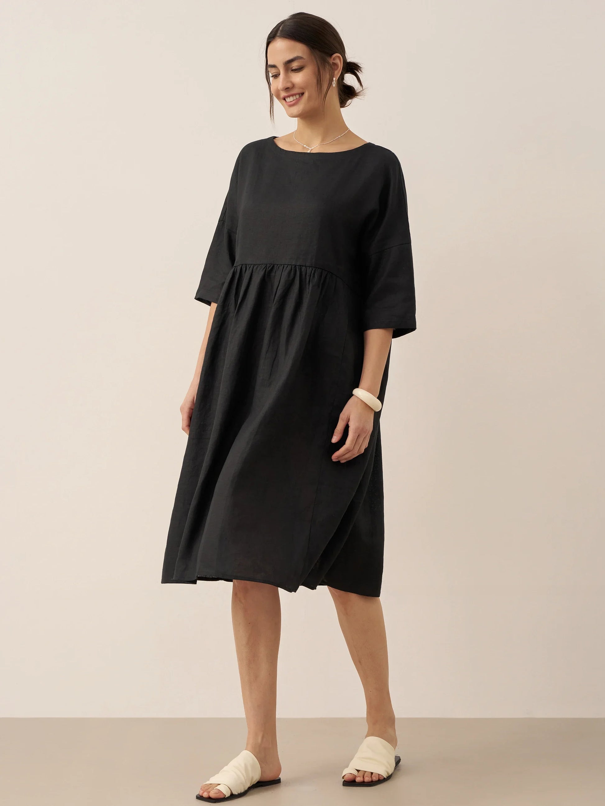 piper linen dress Few Moda | Piper Linen Mini Dress