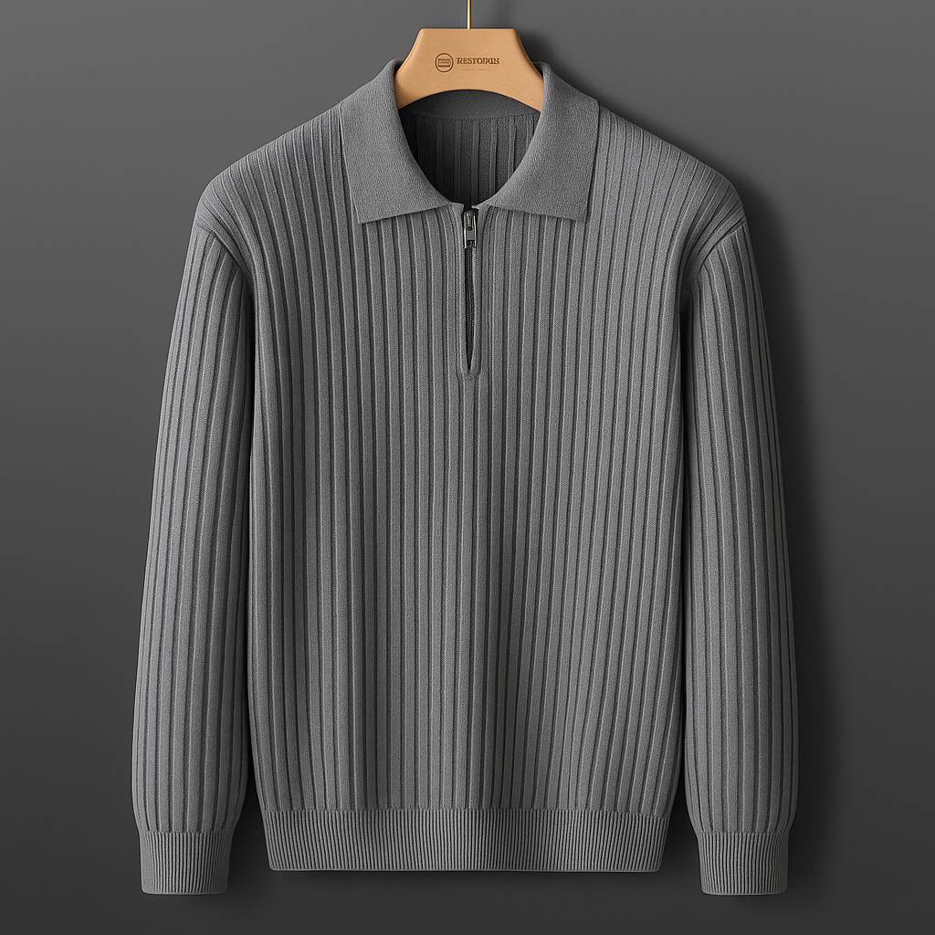 Langley | Men’s Button-Up Polo Sweater