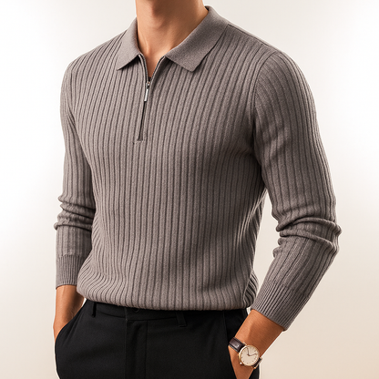 Langley | Men’s Button-Up Polo Sweater