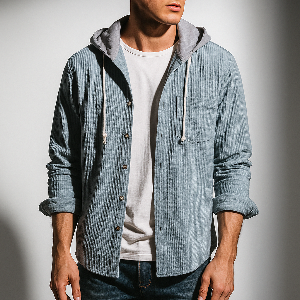 Merrick | Men’s Corduroy Button-Up Hoodie