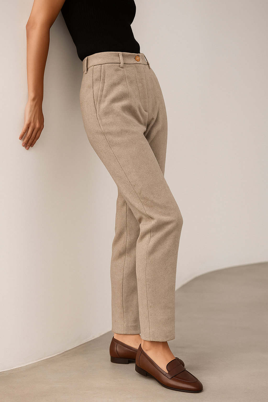 Vivian | Women’s Structured Tailored Wool Pants