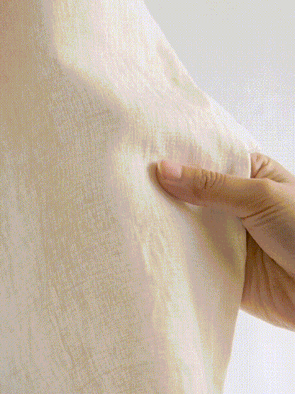 Phoebe | Women’s Linen Hidden Button Crew Neck Shirt