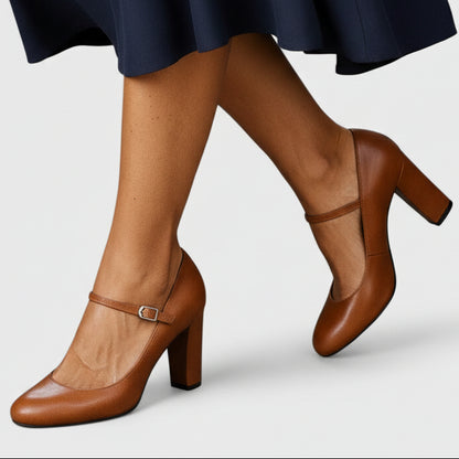 Annalise | Women’s Sophisticated Mary Jane Block Heels
