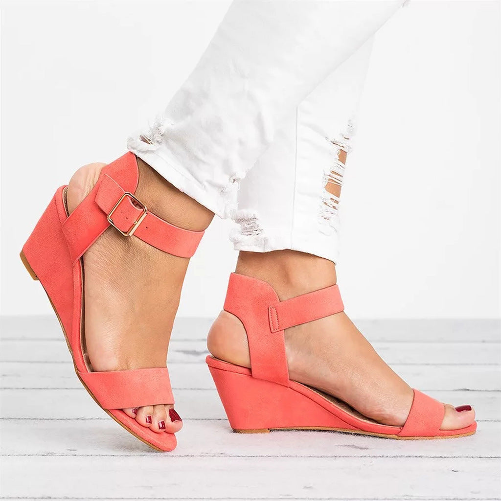 Vivienne | Women’s Spring Ankle Strap Wedge Sandals