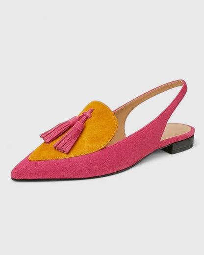 Sable | Women’s Colorblock Pointed Toe Slingback Loafers