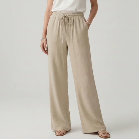 Callie | Women’s Casual Palazzo Trouser with Drawstring Waist