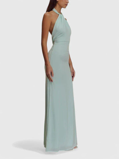 Delilah | Women’s Sophisticated Halter Maxi Dress