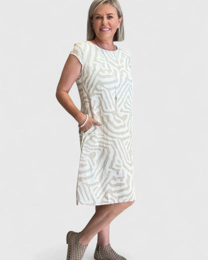 Bailey | Women’s Comfortable Printed Midi Dress