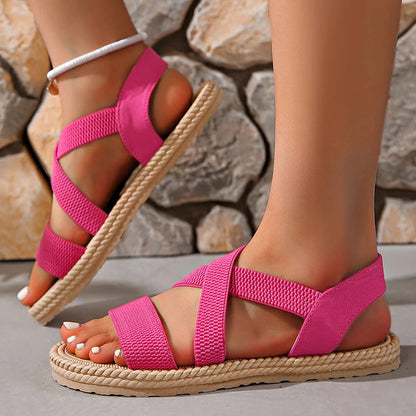 Yanna | Women’s Woven Cross Strap Sandals