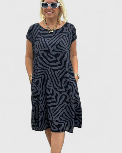 Bailey | Women’s Comfortable Printed Midi Dress