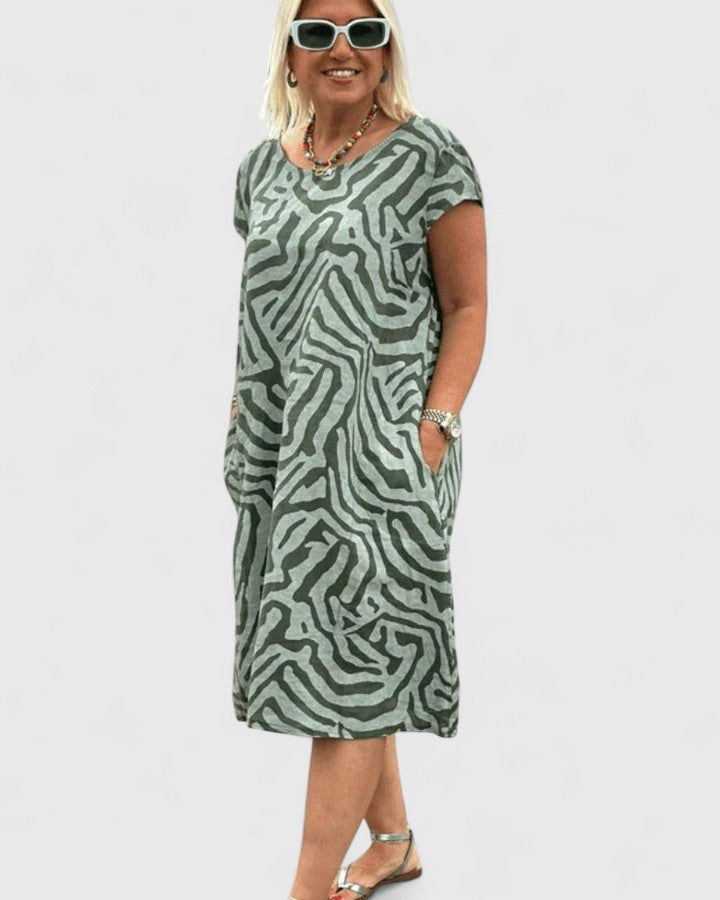 Bailey | Women’s Comfortable Printed Midi Dress