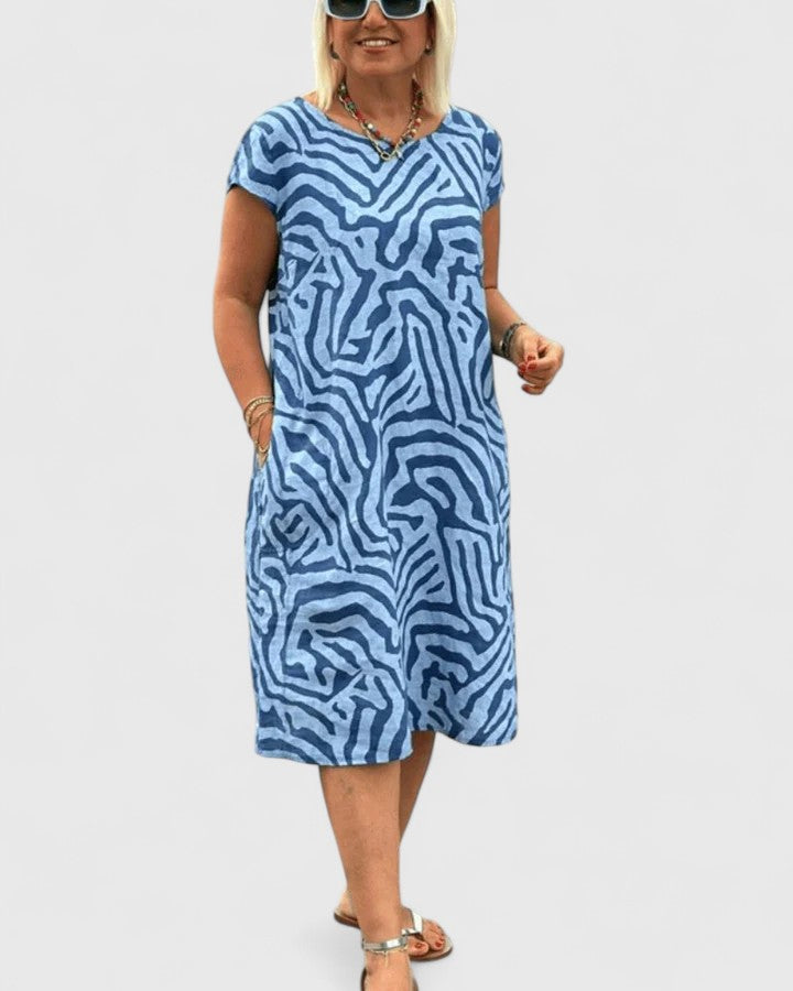 Bailey | Women’s Comfortable Printed Midi Dress