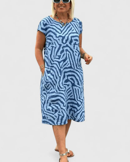 Bailey | Women’s Comfortable Printed Midi Dress