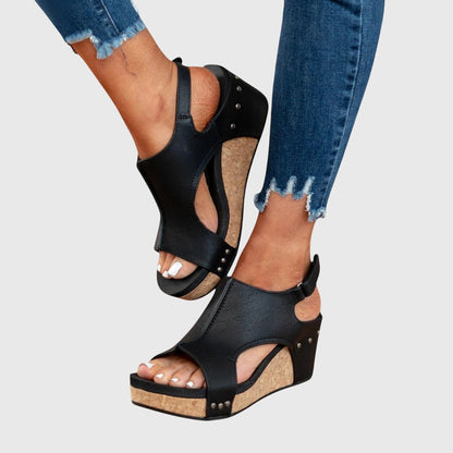 Marla | Women’s Orthopedic Cutout Wedge Sandals