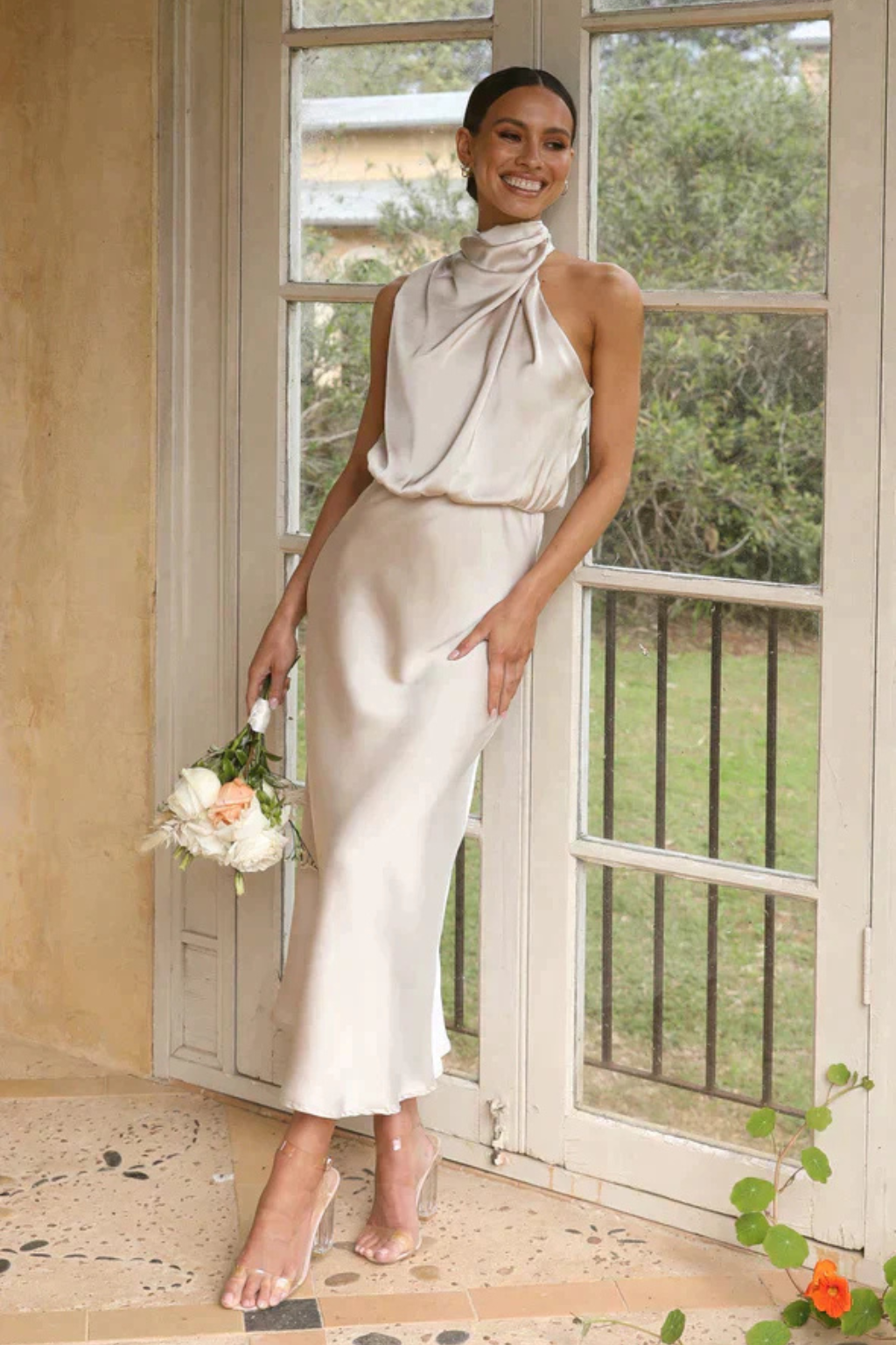 Amalia | Women’s Wedding Guest Midi Dress