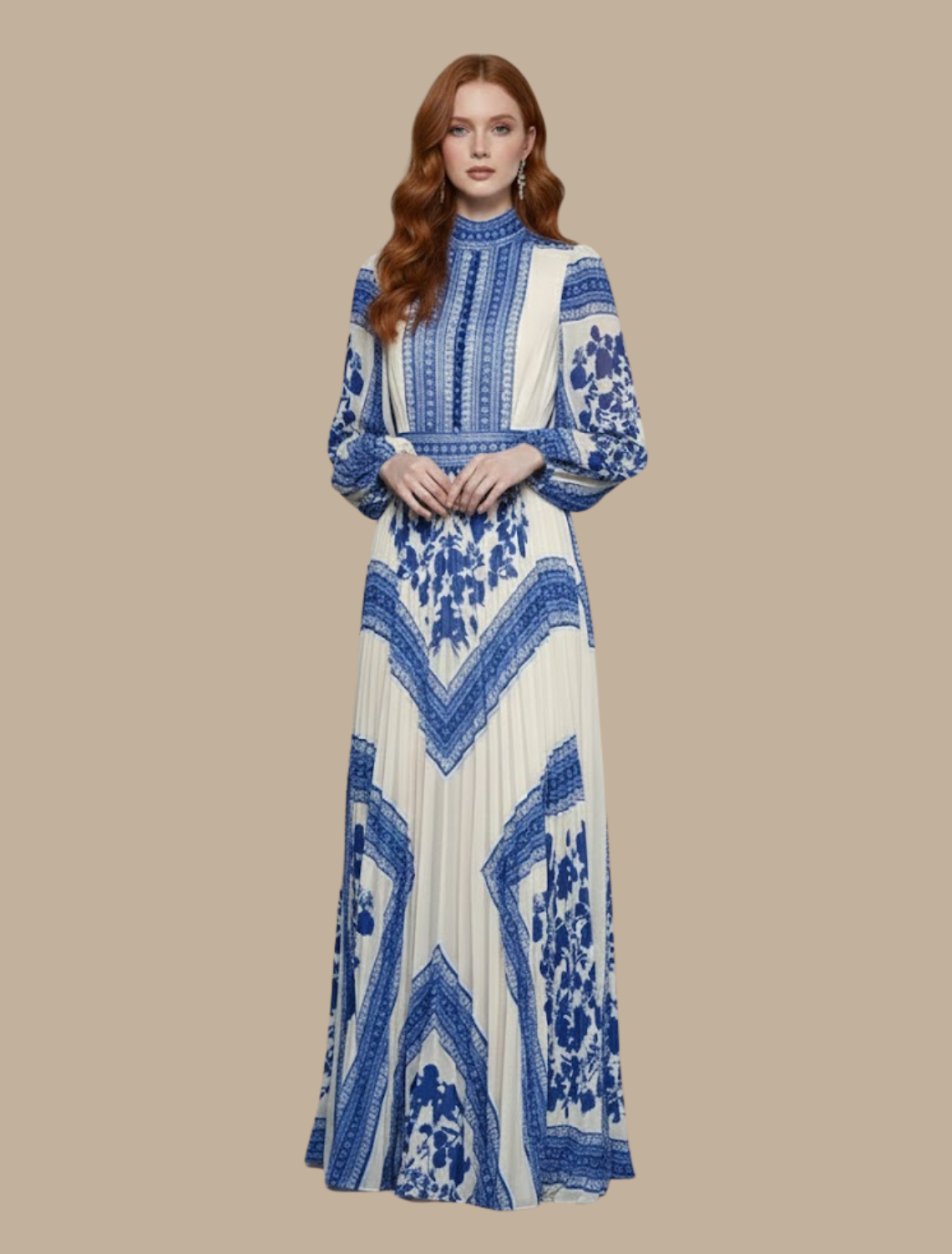 Everly | Women’s Pleated Maxi Evening Dress