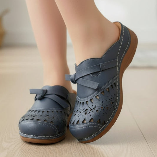 Ansley | Women’s Cutout Slip On Comfort Sandals
