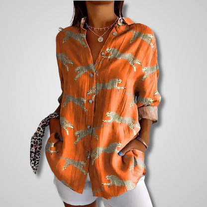 Marlowe | Women’s Summer Vintage Relaxed Button-Up Shirt