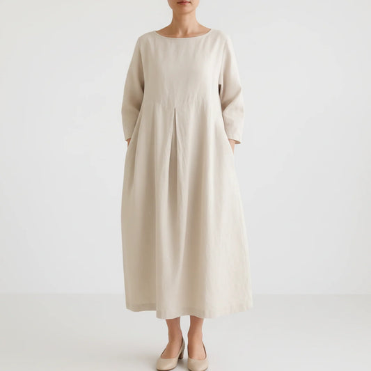 Adeline | Women’s Casual Pleated Midi Dress