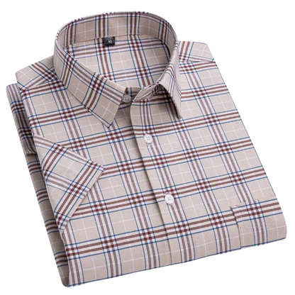 Steven | Men’s Striped Short Sleeve Button Up Shirt