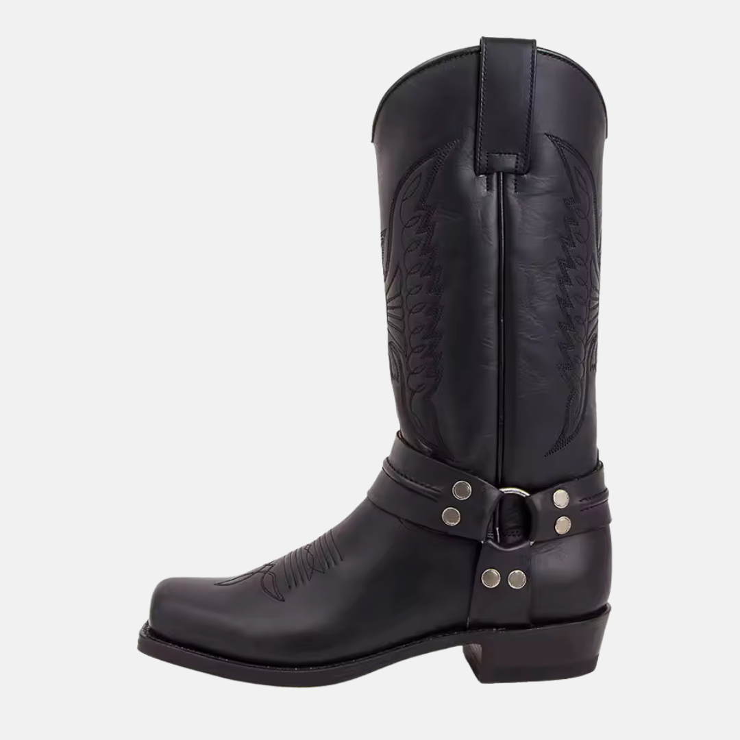 Beau | Men’s Western Leather Boots with Stitching