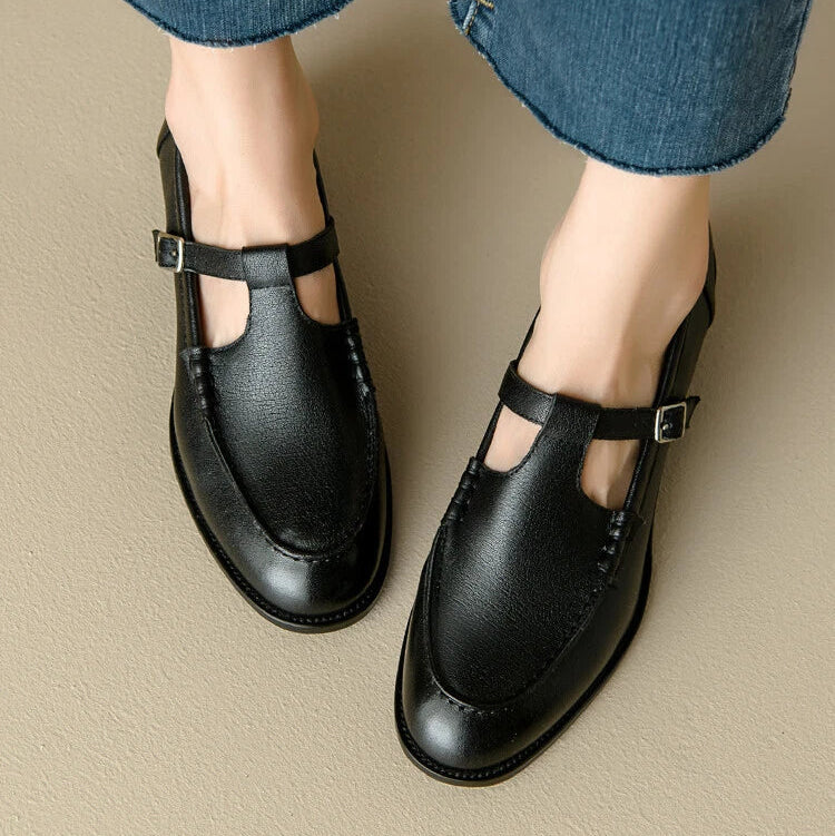 Zhelynne | Orthopedic Square-Toe Mary Jane Shoes
