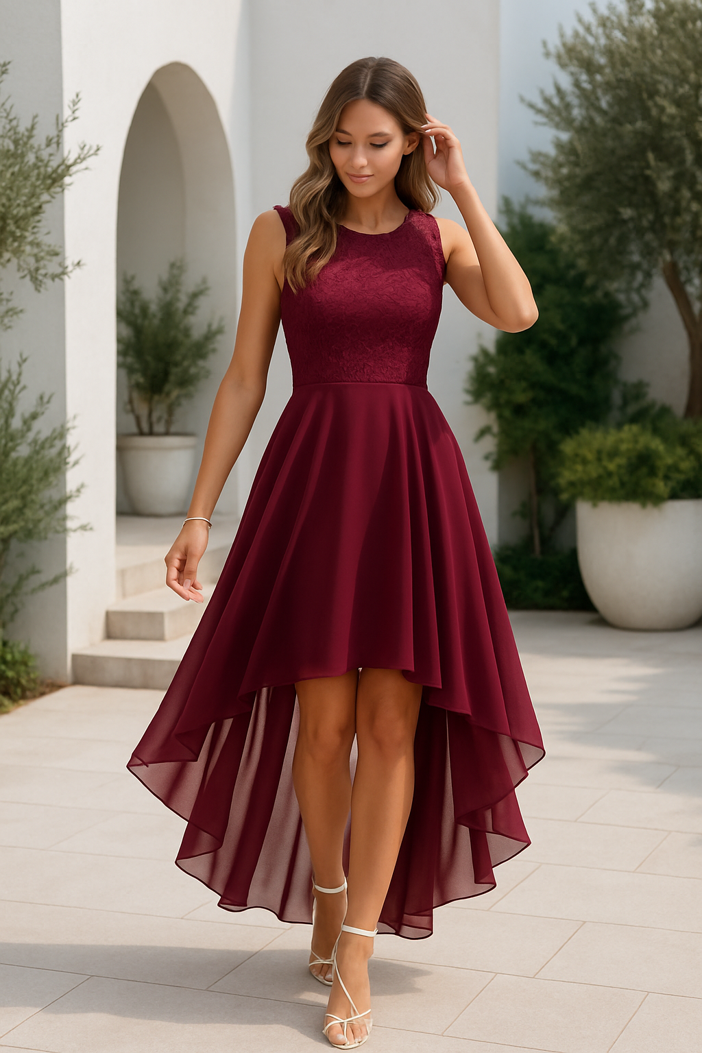 Elora | Women’s Wedding High Low Dress