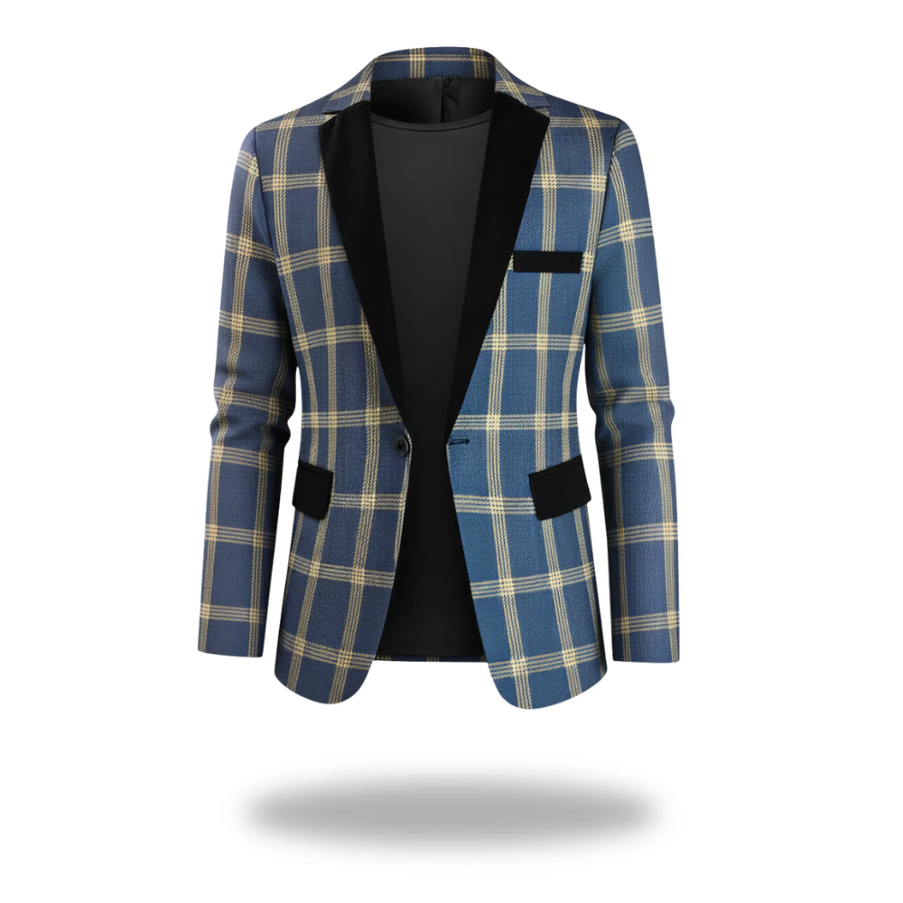 Sullivan | Men’s Sharp Plaid Tailored Blazer