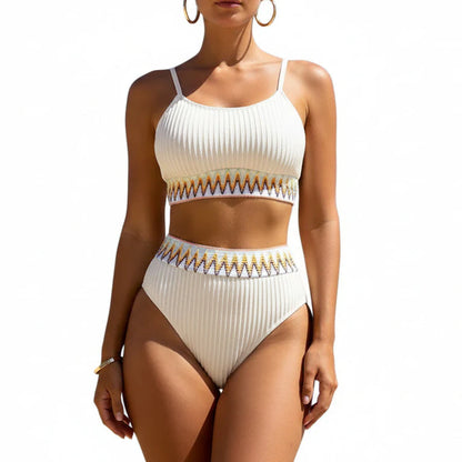 Liora | Women’s Two-Piece Swimsuit Set with Ribbed Top