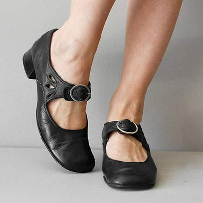 Kiah | Women’s Spring Buckle Orthopedic Strap Shoes