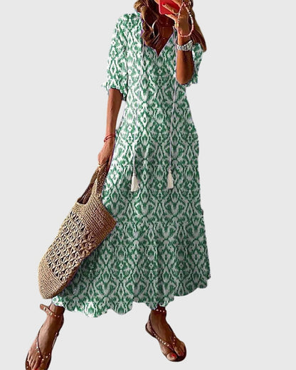 Aureline | Women’s V-Neck Midi Dress