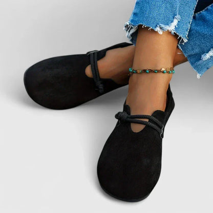 Calyra | Women’s Bow Detail Slip On Loafers