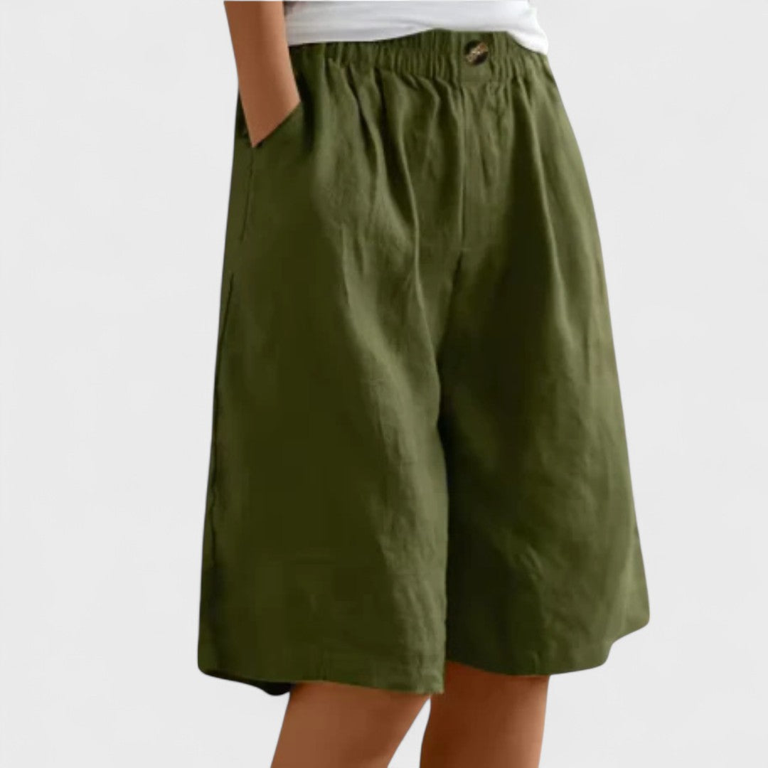 Tansy | Women’s Elegant Linen Blend Shorts