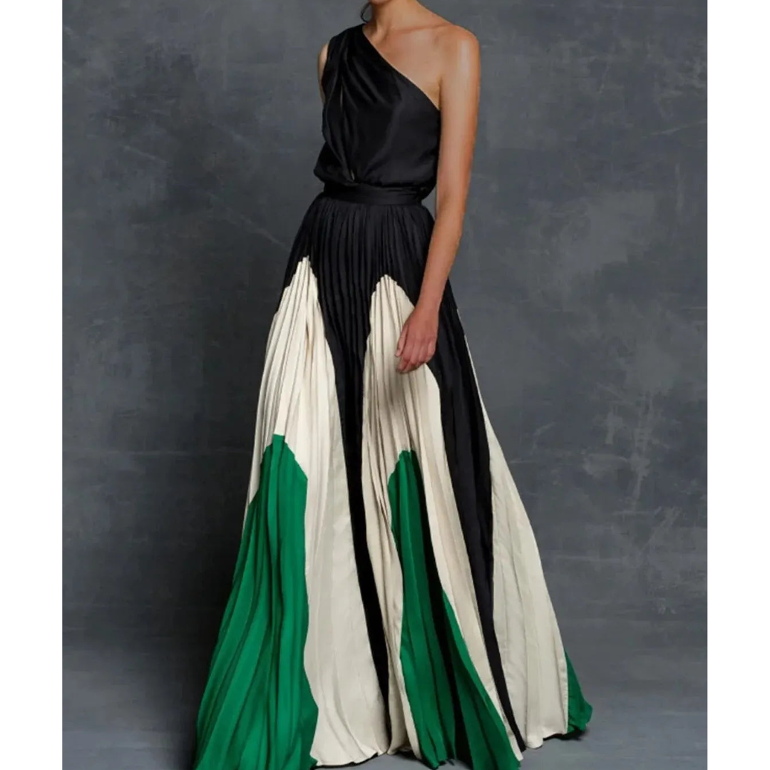 Giselle | Women’s Artistic One Shoulder Maxi Dress