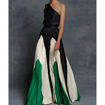Giselle | Women’s Artistic One Shoulder Maxi Dress