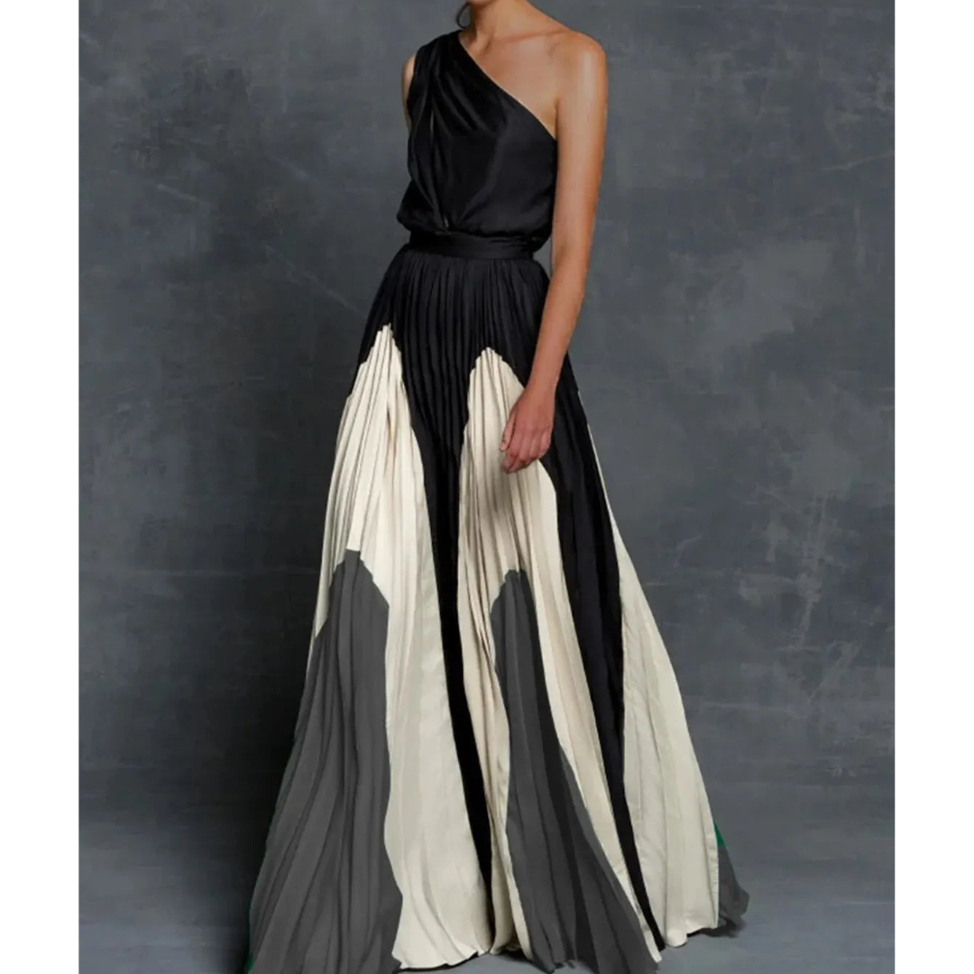 Giselle | Women’s Artistic One Shoulder Maxi Dress