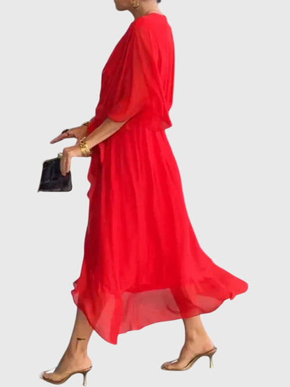 Savannah | Women’s Elegant Tie Waist Maxi Dress