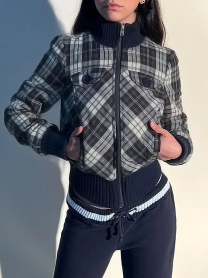 Kendra | Women’s Cropped Zip-Up Jacket