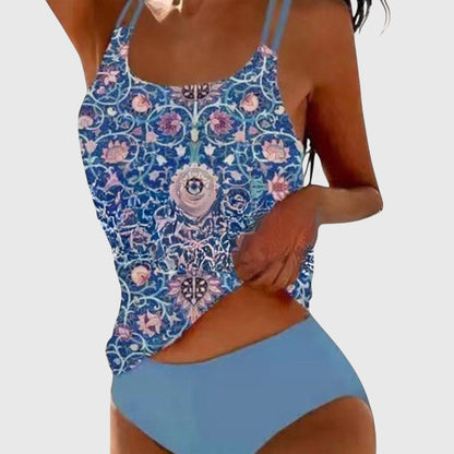 Zinnia | Women’s Printed Tankini Swimwear Set