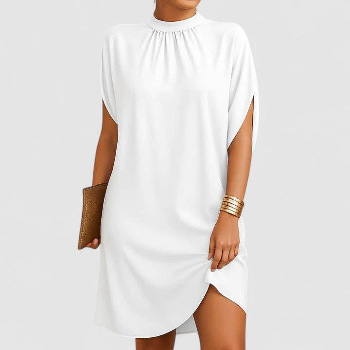 Cressana | Women’s Elegant Gathered Neck Shift Dress