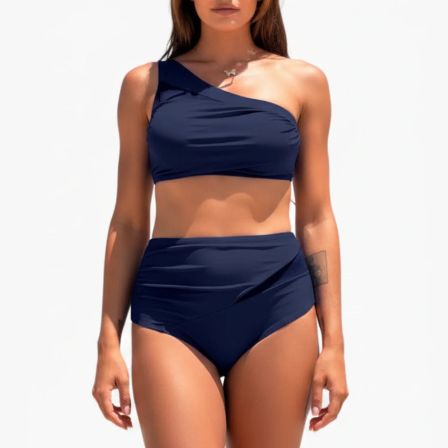 Brixton | Women’s Two-Piece Swimsuit Set with Asymmetrical Top