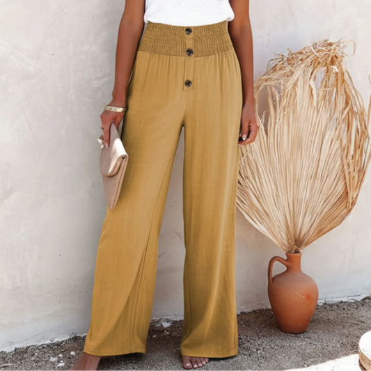 Raleigh | Women’s Comfortable High Waist Wide Leg Trousers