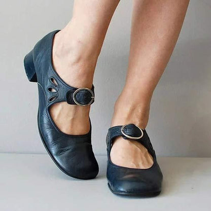 Kiah | Women’s Spring Buckle Orthopedic Strap Shoes