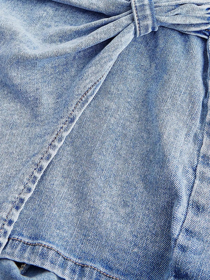 Kenzie | Women’s Strapless Denim Romper