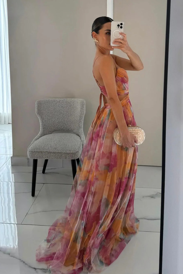 Seraphina | Women’s Elegant Pleated Maxi Dress