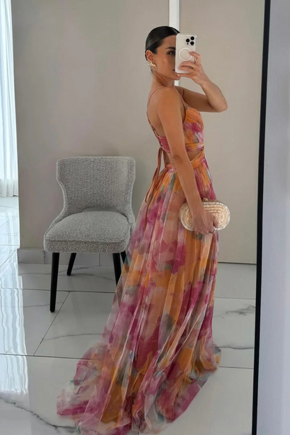 Seraphina | Women’s Elegant Pleated Maxi Dress