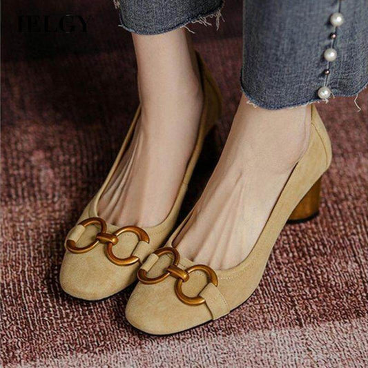 Liora | Women’s Stylish Block Heel Pumps