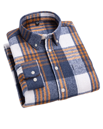 Jake | Men’s Classic Checked Cotton Button Up Shirt