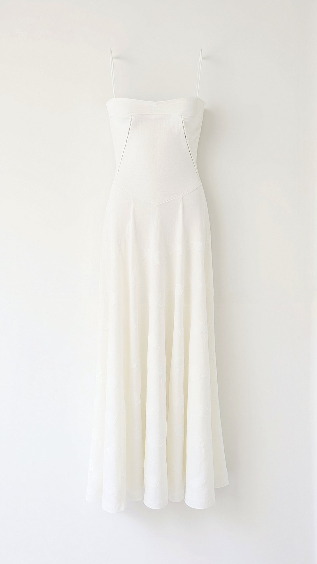 Elena | Women’s Wedding Slip Maxi Dress with Lace Detail