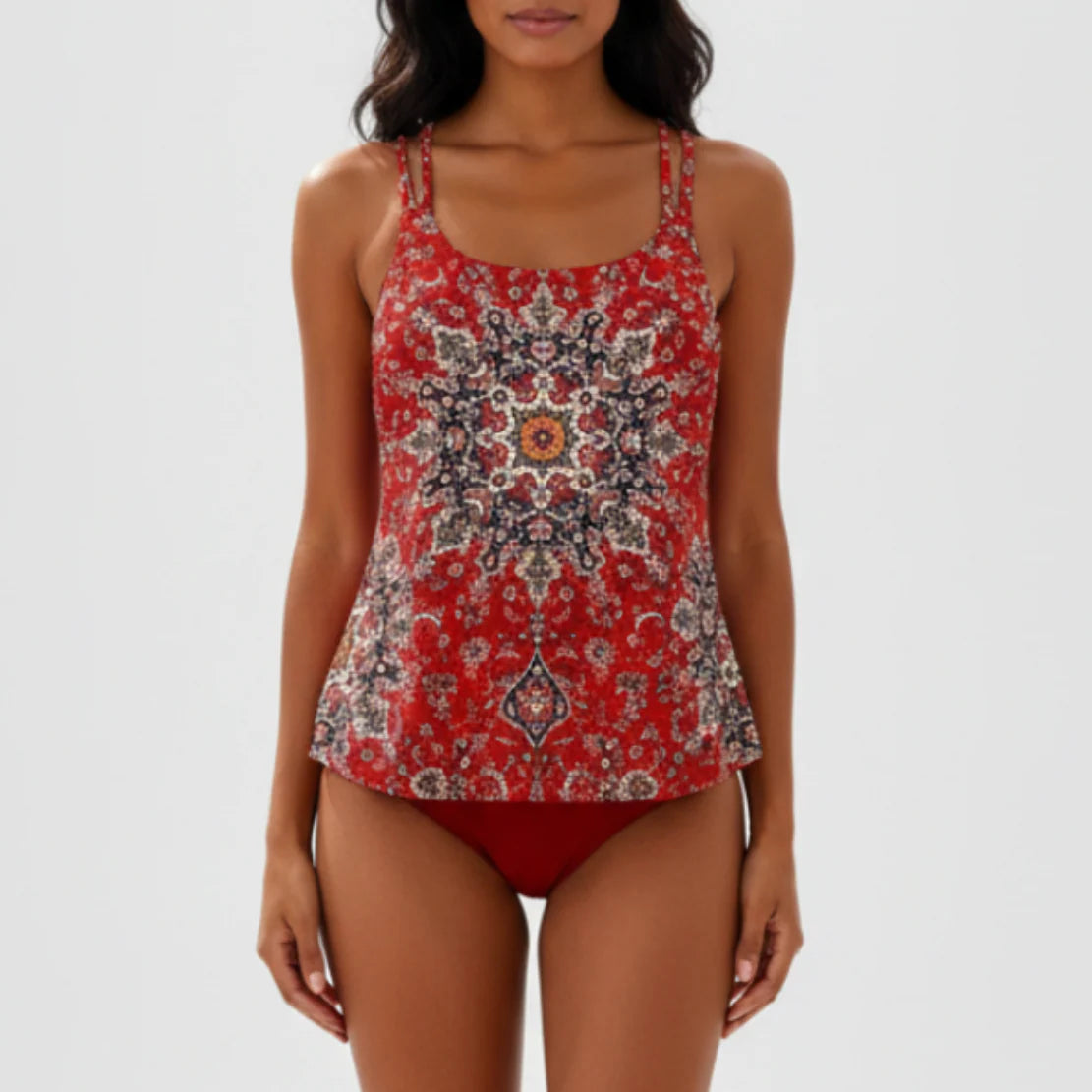 Zinnia | Women’s Printed Tankini Swimwear Set